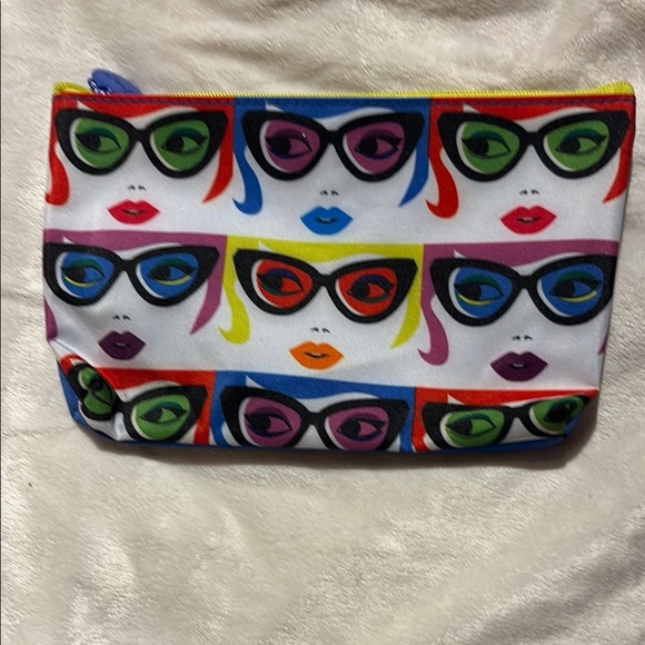 IPSY Colorful Pop Art Women's Multi-Use Cosmetic Bag - Picture 1 of 5
